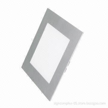 LED Panel Light with 10W Rated Power and 24V DC Working Voltage, No Electric Wave